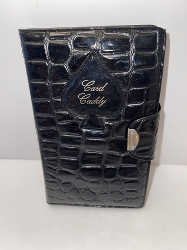 Vintage MCM Playing Cards Patton Leather Card Caddy 2 Unopened Decks Pencil Pads - Picture 3 of 12