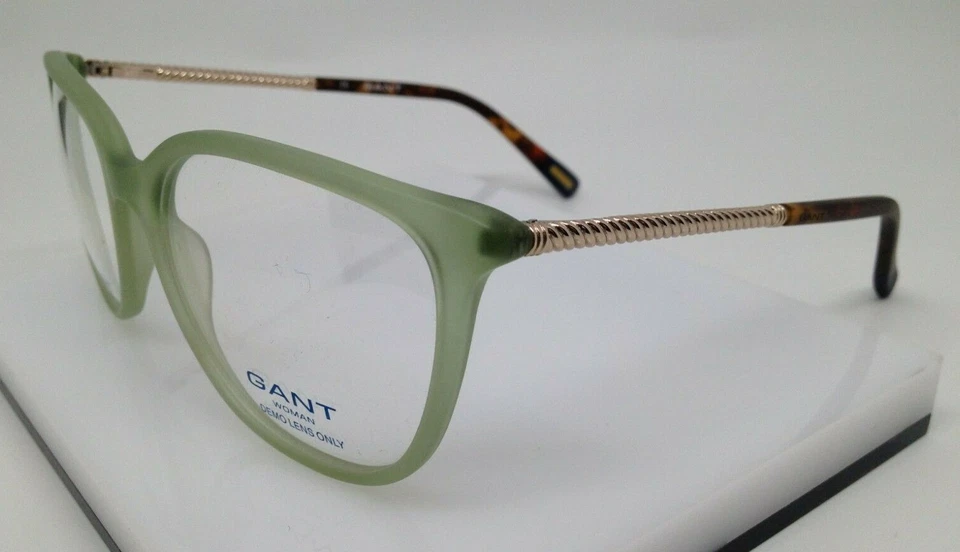 Armação de óculos feminina de plástico GANT GA 4036 verde claro fosco 094 55-17-140 - Imagem 2 de 4