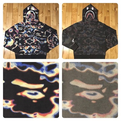 THERMOGRAPHY Shark Hoodie S Size a bathing ape BAPE camo shark 