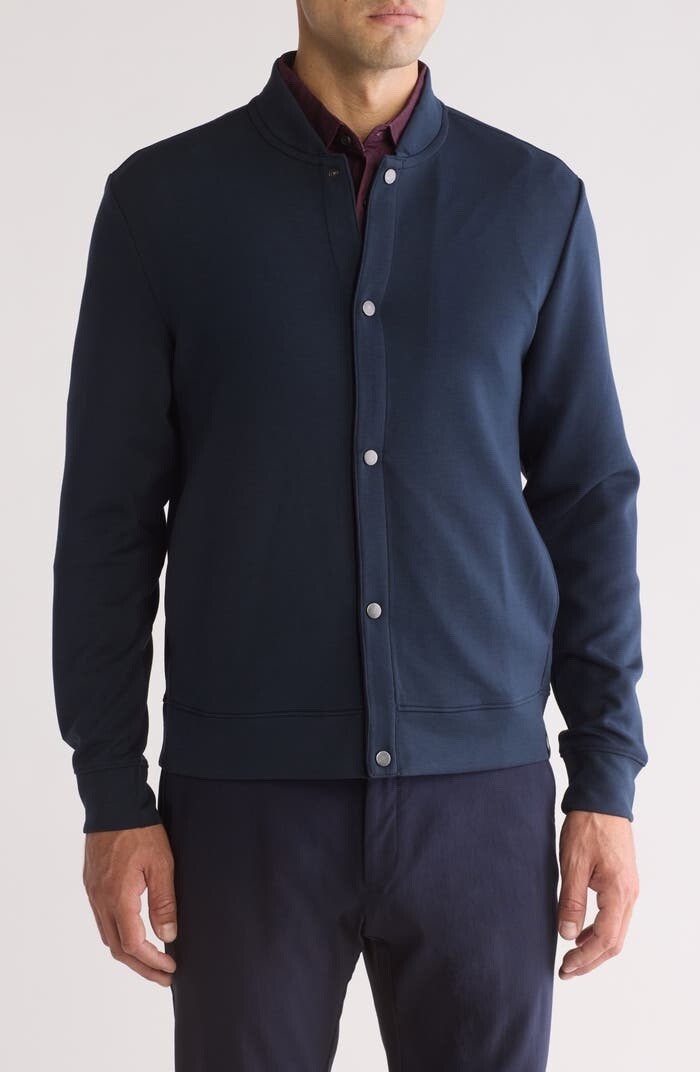 Perry Ellis Bomber Jacket Xxl Black