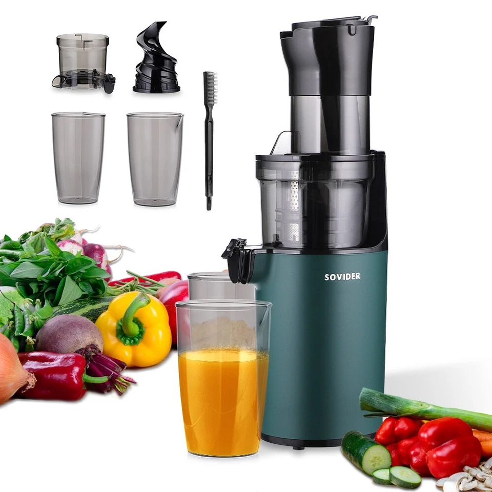 Juicer Machine Estrattore di Succo a Freddo Slow Juicer Spremiagrumi Masticating - Immagine 3 di 4