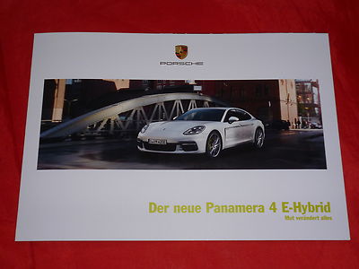 PORSCHE 971 Panamera 4 E-Hybrid Prospekt Brochure Depliant Folleto von 2016