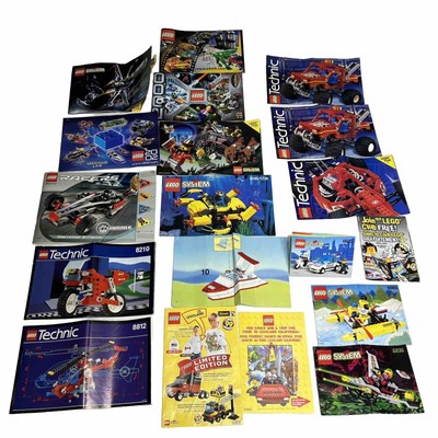 Vintage Lego Instruction Booklets & Catalogs 1990s 2000s Technic System Legoland