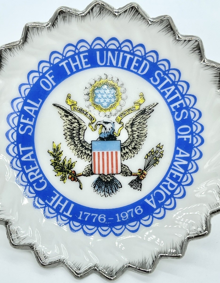 Vintage LEGO JAPAN Porcelain Seal Of United Stated Of America