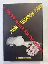 Patrick Butler For The Defense by John Dickson Carr 1956 Hardcover BC Edition