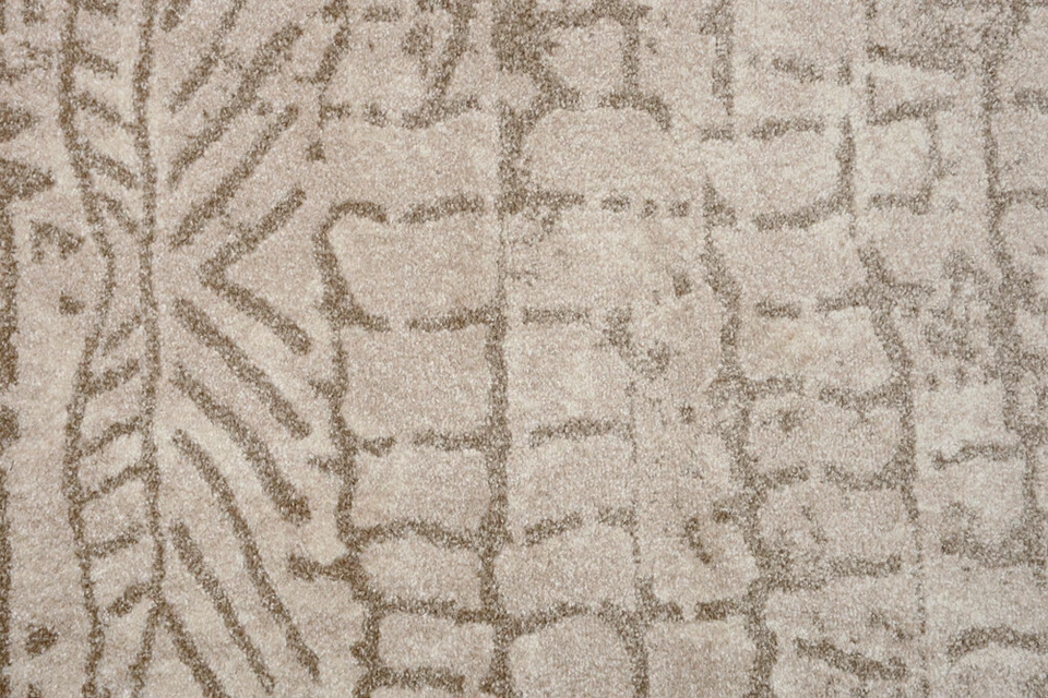 Rizzy Rugs Beige Contemporary Scales Rows Diagonals Area Rug Striped VCA102 - Image 3 of 4