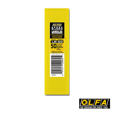 Olfa LB-50 - 18mm (50tlg) Klingen Ersatzklingen - 50-er Pack, in Plastikbox
