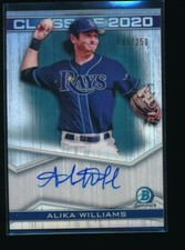 ALIKA WILLIAMS AUTO Class of 2020 Bowman Chrome Draft Autograph Refractor #/250