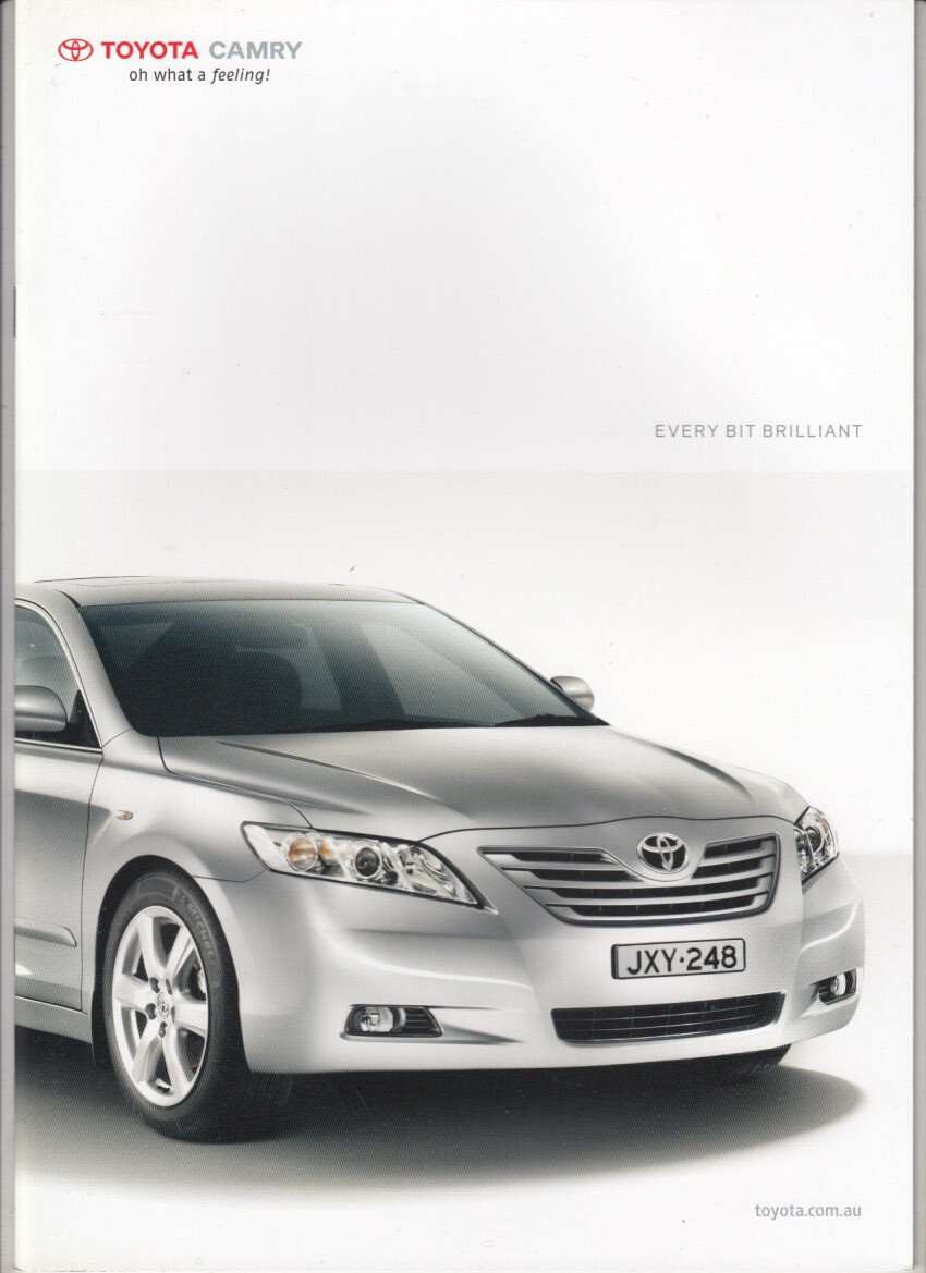 2009 TOYOTA XV40 CAMRY (Pre Facelift) Australian 22p Brochure