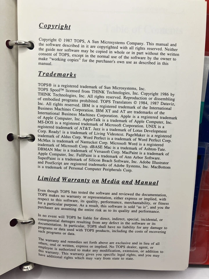 Vintage Sun TOPS Macintosh Version ST533 - Image 2 of 4