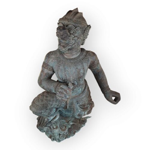 Bronze Statue Hanuman Sculpture Temple Figurine Decoration Affengott Protector