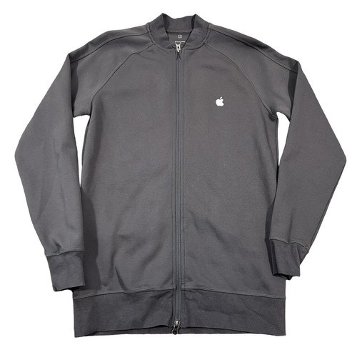 Apple Employee Jacket Mens Size S Small Gray Full Zip Store Uniform Workwear - 第 1/7 張圖片