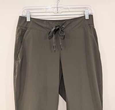 Athleta Midtown Ankle Travel Pants In Olive Green Size 6 | eBay