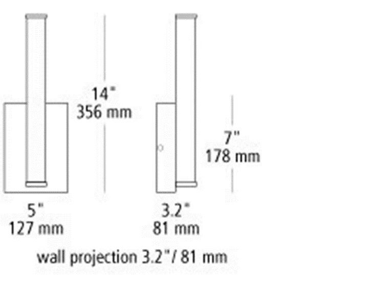 Tech Lighting LUFE RND 14” Bath SN LED90 Wall Sconce Satin Nickel - Image 2 of 4