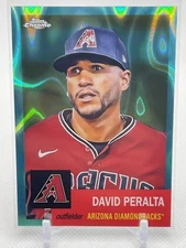 2022 Topps Chrome Platinum Anniversary David Peralta Aqua Lava Refractor /299