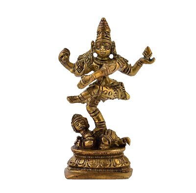 Lord Shiva Dancing Natraj Idol Statue Showpiece For Home Office Decor Brown