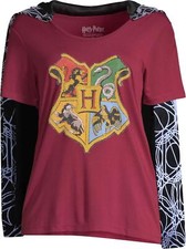 Harry Potter Juniors Medium 7 9 Tee Shirt with Removable Hooded Cloak Costume