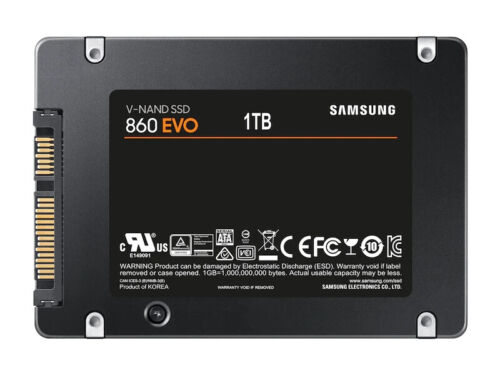 SSD interno Samsung SSD 860 EVO 1 TB 2,5 pulgadas SATA III (MZ-76E1T0B/AM) - Imagen 4 de 4