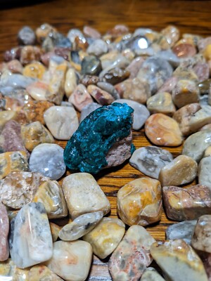 Gemmy Green Dioptase Crystals Cluster Mineral Specimen 28g 4cm D R Congo