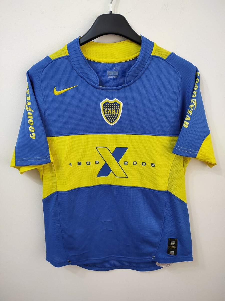 Maillot Boca Juniors Centenaire 1905-2005 - Taille L - Occasion Vintage