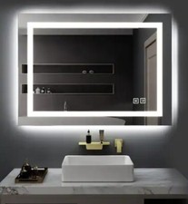 TH-902A LED Lighted Mirror 32 X 24 Anti-Fog Rectangle NEW FREE SHIPPING