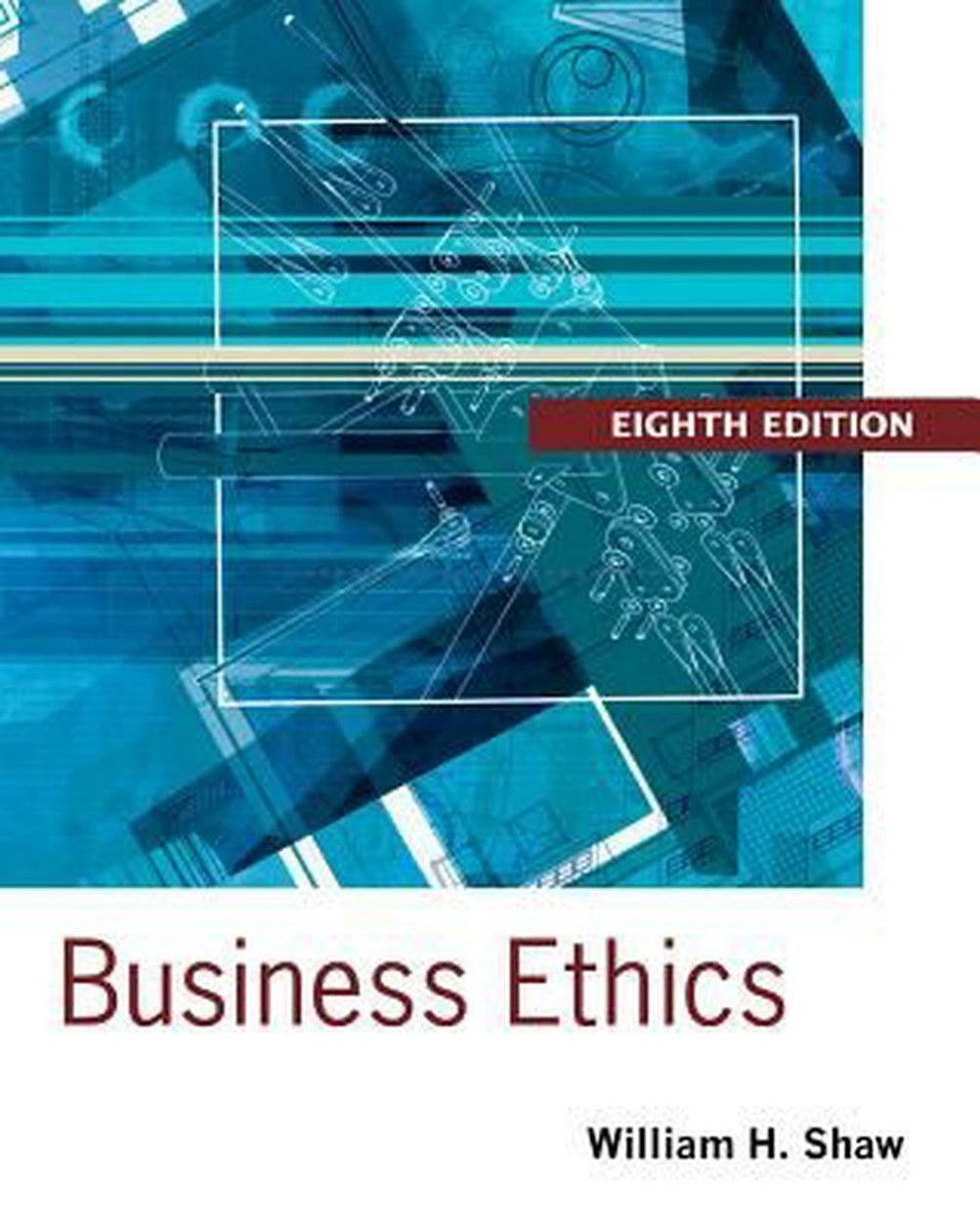 Business Ethics: A Textbook with Cases by William H. Shaw (English)  Paperback Bo 9781133943075| eBay