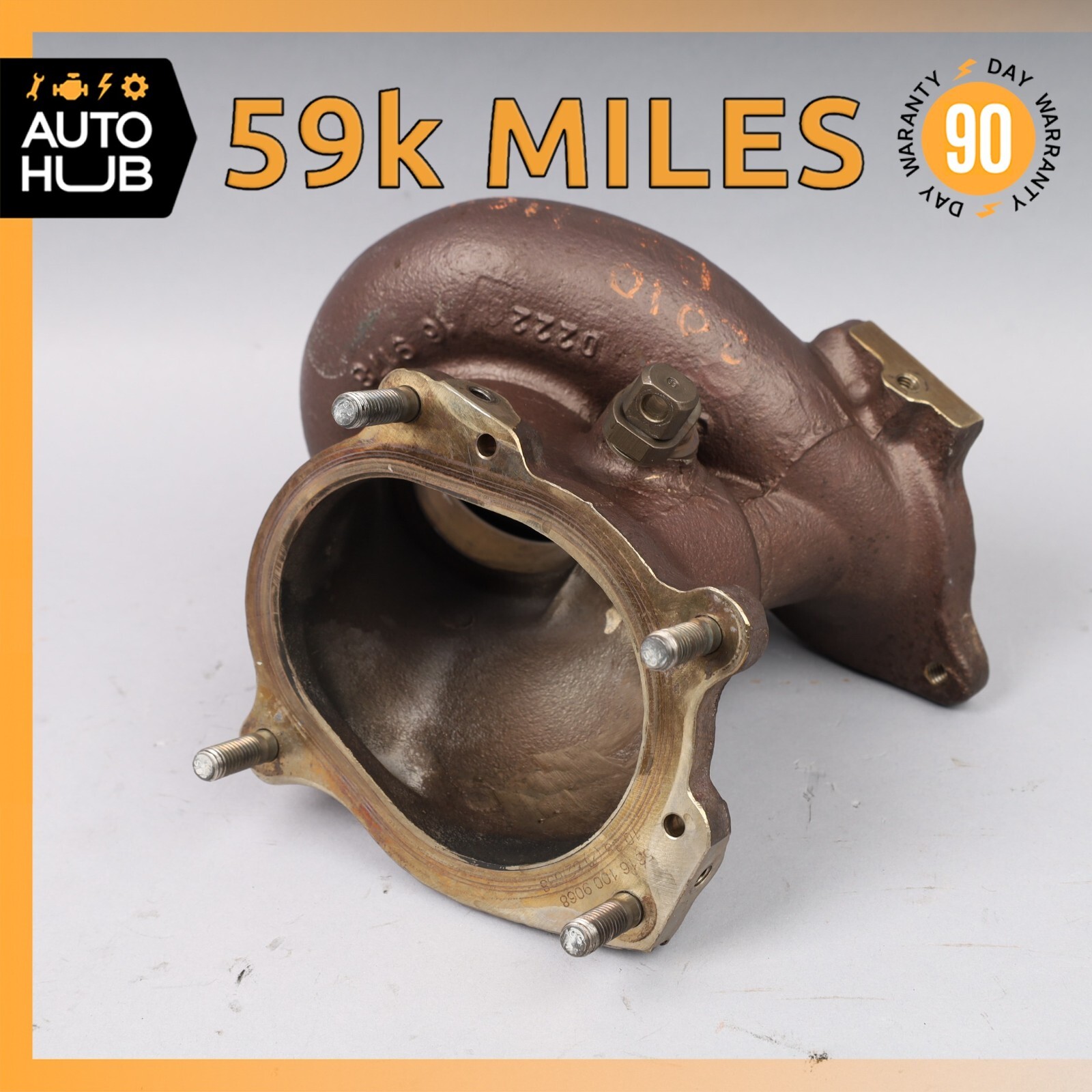 09-18 Bentley Continental GTC Turbocharger Exhaust Housing Right Side OEM 59k