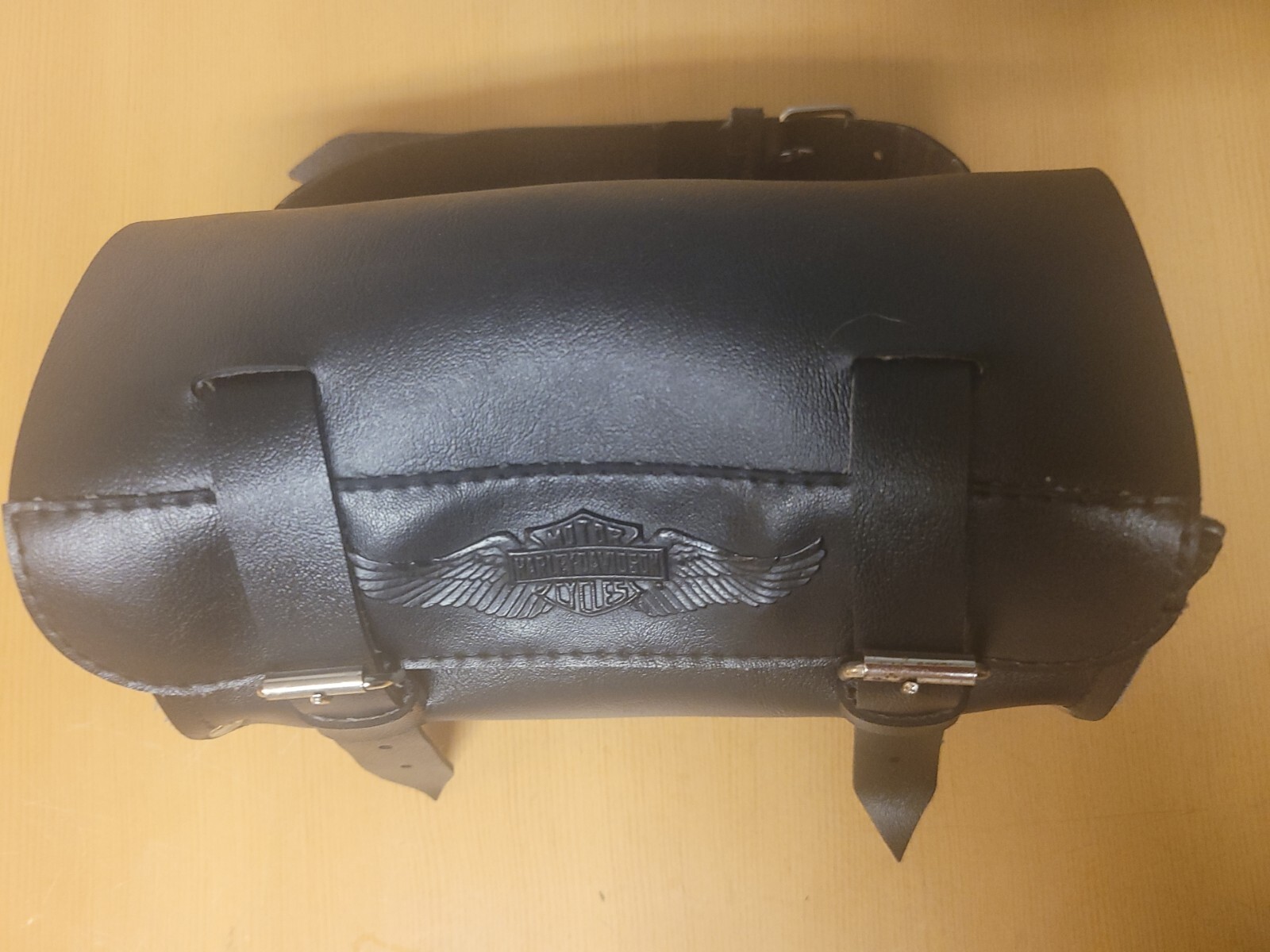 HarleyDavidson Softail Roadking Leather Windshield Bag Pouch 8 × 5 eBay