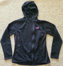 EUC TNF The North Face Women's Fleece Hoodie Color Black Size Large L Full Zip