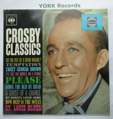 BING CROSBY - Crosby Classics - Excellent Condition LP Record CBS Realm RM 52069