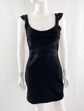 Free People Black Sleeveless Bodycon Mini Dress Back Cut Out Gothic Womens S