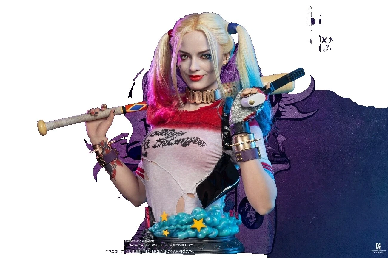 Figuras de acción de resina de Harley Quinn y accesorios