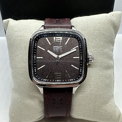 Frye Bowery 40mm Black Dial  Stainless Steel Men s Watch 37FR00002-01 MSRP $295