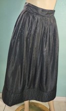 Vintage Liz Claiborne Black Midi Skirt Party Formal Sz 6 w Pockets