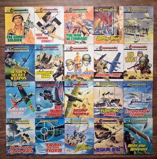Commando Comic Job Lot Bundle x20 (68C)