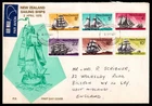 New Zealand 1975 Sailing Ships First Day Cover FDC SC 571-576