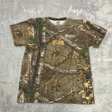 Russell Outdoors T-Shirt Mens XL Camo RealTree Short Sleeve Hunting Tee Shirt