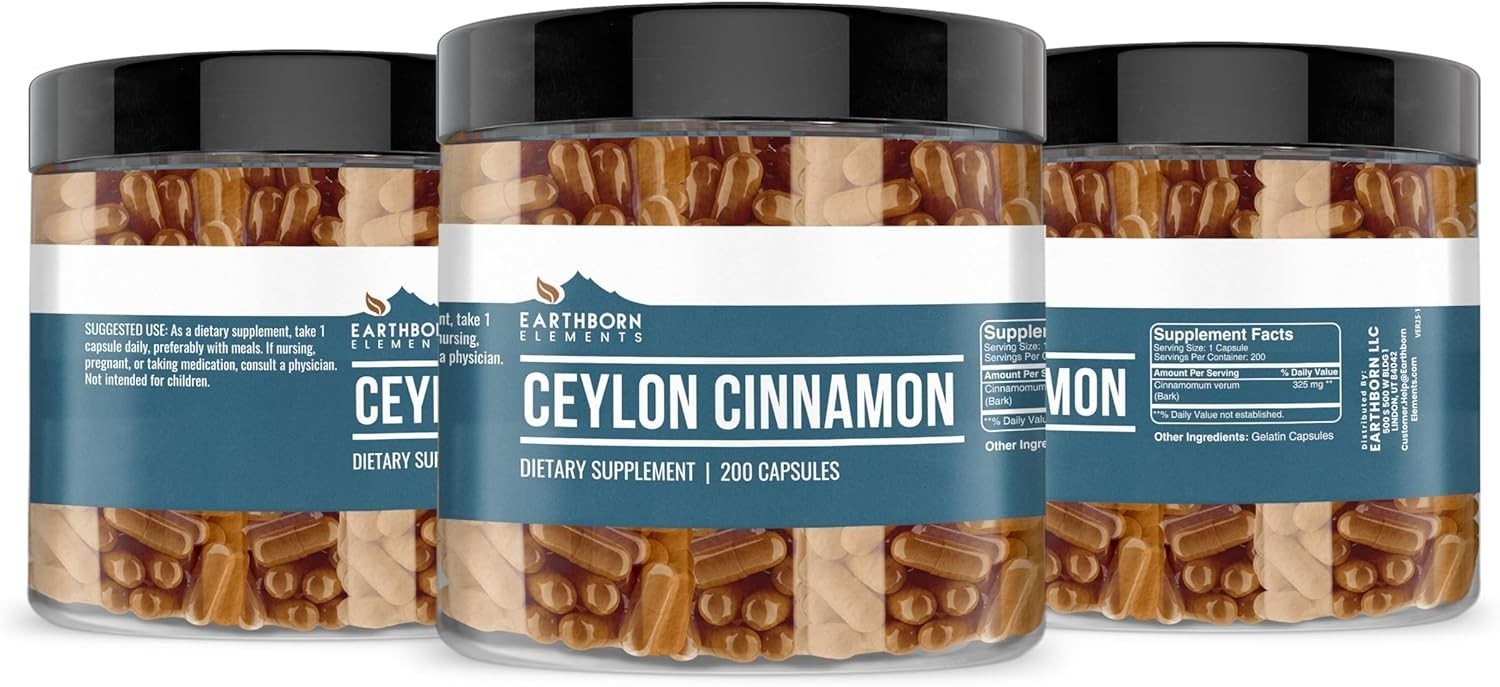 Ceylon Cinnamon Capsules - 200 Count for Natural Health Balance thumbnail 6