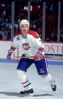 Sylvain Lefebvre Montreal Canadiens skates on the ice at an NHL ga- Old Photo 6