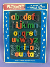 Playskool Magnetic Spelling Board, Original 1970s Unused Shop Stock