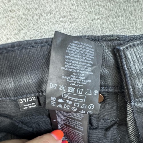 Pantalones de mezclilla elásticos recubiertos negros G-Star RAW Revend para hombre 31x32 - Imagen 13 de 18
