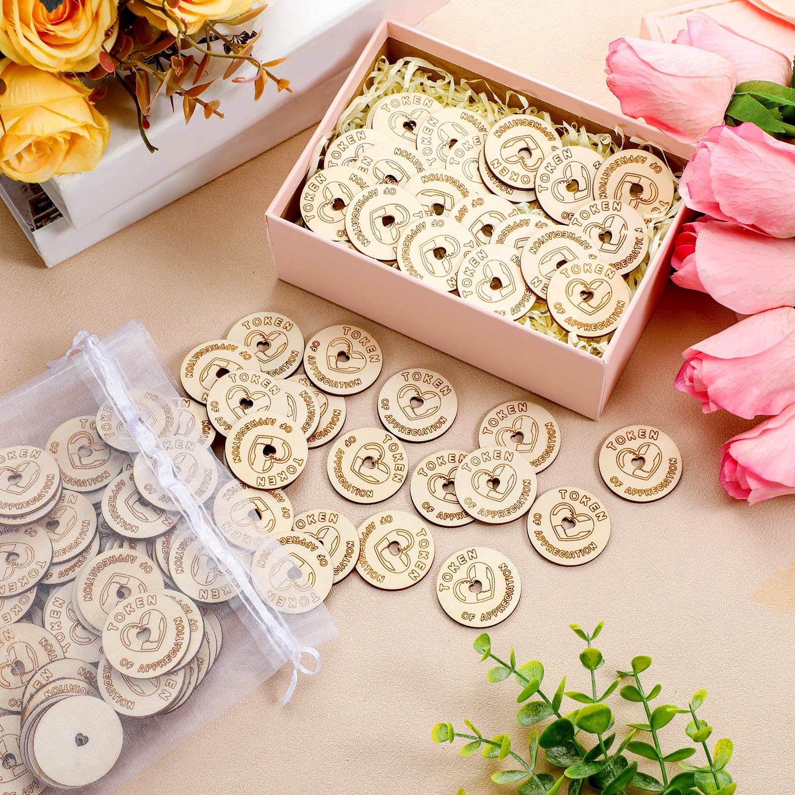 120 Pcs Token of Appreciation Coins Bulk for Appreciation Kindness Coins Chri...