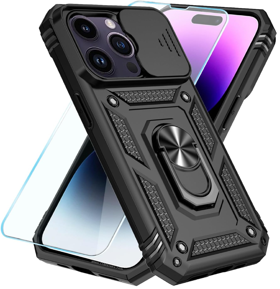 iPhone14Pro 本体　1Tb ケース、保護シート付き SunStory Compatible with iPhone 14 Pro Max Case with HD Screen