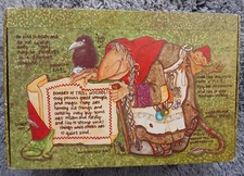 Vtg 70s General Box Co Pencil Box DnD RPG loot stash Trolls Magic Witch Goblins