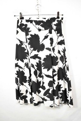 Women's I Ntrend Black And White Dress Size 40 100% Silk