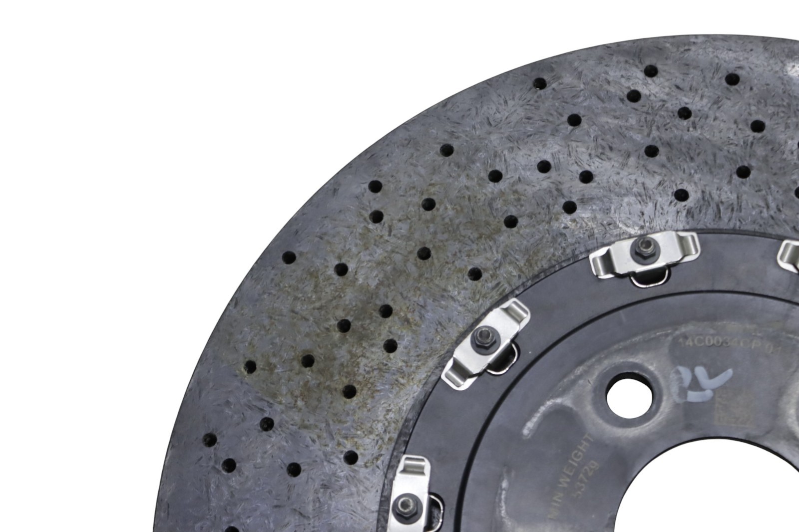 McLaren 600LT Rear Left Side Carbon Ceramic Brake Rotor 2019 2020 OEM