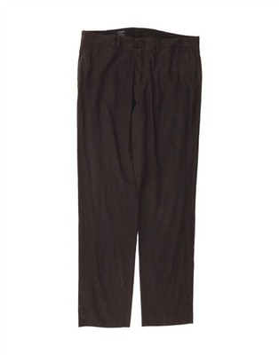 J. CREW Damen Bedford Straight Chino Hose W34 L34 Grau Baumwolle BA03