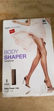 Hanes Nude Body Shaper Pantyhose Silky Sheer Leg & Sheer Toe For Women Size B