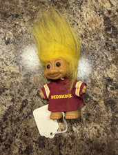 Washington Redskins Mascot Troll Doll Yellow Hair Red NFL Football