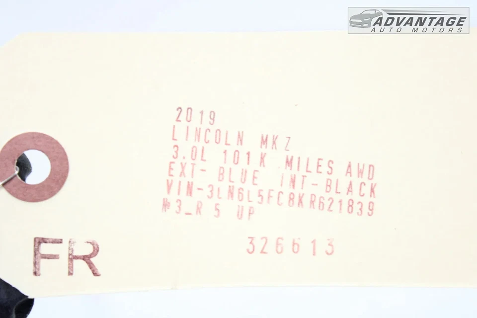 Lincoln MKZ 2017-20 cubierta de piso del lado del pasajero delantero derecho revestimiento alfombra OEM Foto 4 de 4